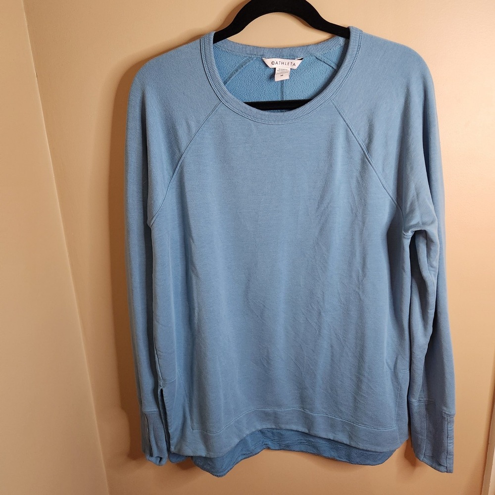 Athleta Coaster Luxe Sweatshirt Blue 659287-03 Womens M